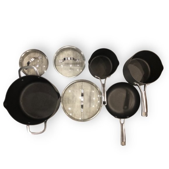 New - Calphalon Classic Non-stick 7-pc Cookware Set (without box) - Picture 1 of 15